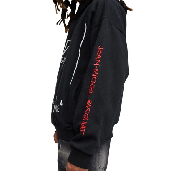 Reason Basquiat Hoodie Men’s XL Black White Evil Thoughts Graphic - Picture 11 of 16